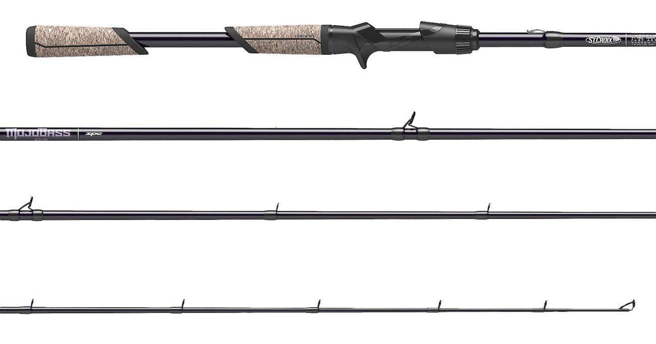 セントクロイ モジョバストリゴン JOC68MXF St. Croix JOC68MXF Mojo Bass Trigon Casting Rod - TackleDirect