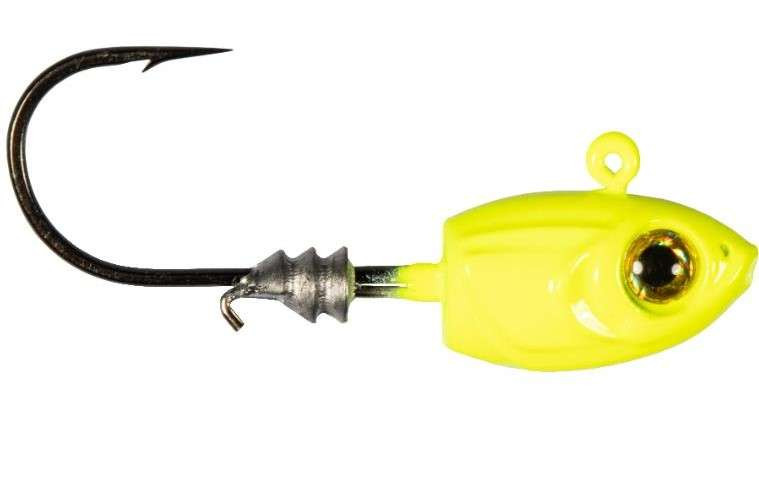 Z-Man Micro Shad HeadZ - 1/8 oz - Chartreuse - TackleDirect