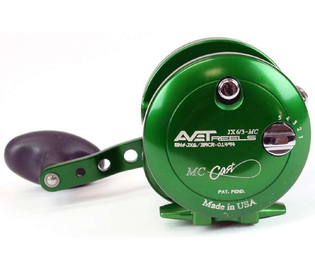 Avet JX 6/3 MC 2-Speed Lever Drag Casting Reel Green