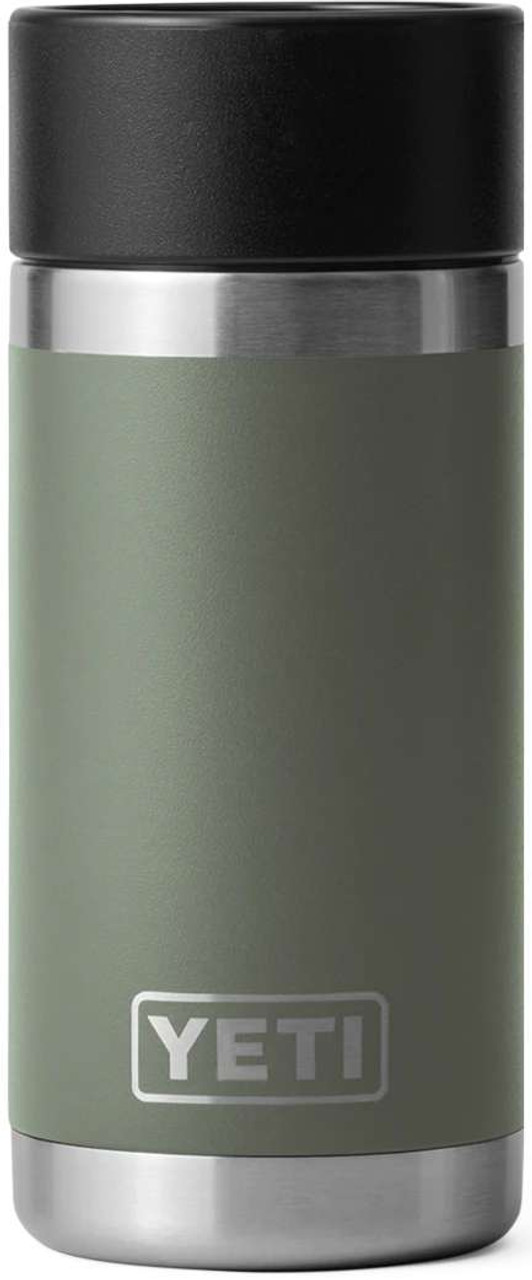 YETI Rambler 12oz Bottle オリーブグリーン YETI Rambler 12oz with Hot Shot Cap - Camp Green - TackleDirect