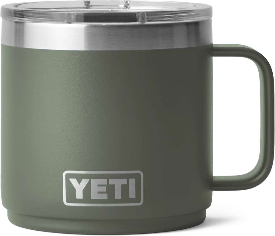 YETI Rambler 14oz Stackable Mug - Camp Green - TackleDirect