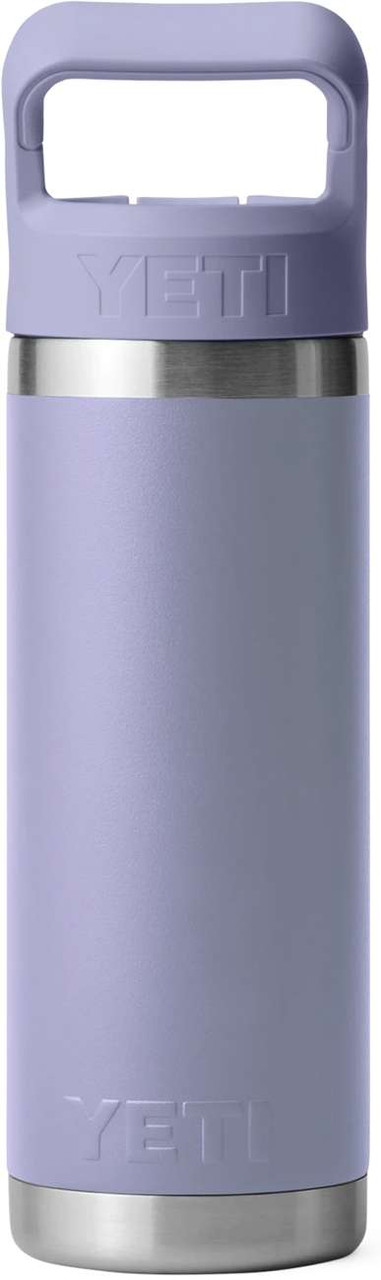 新色 YETI RAMBLER 18oz STRAW CAP ペースパープル YETI Rambler 18oz Bottle with Straw Cap - Cosmic Lilac - TackleDirect