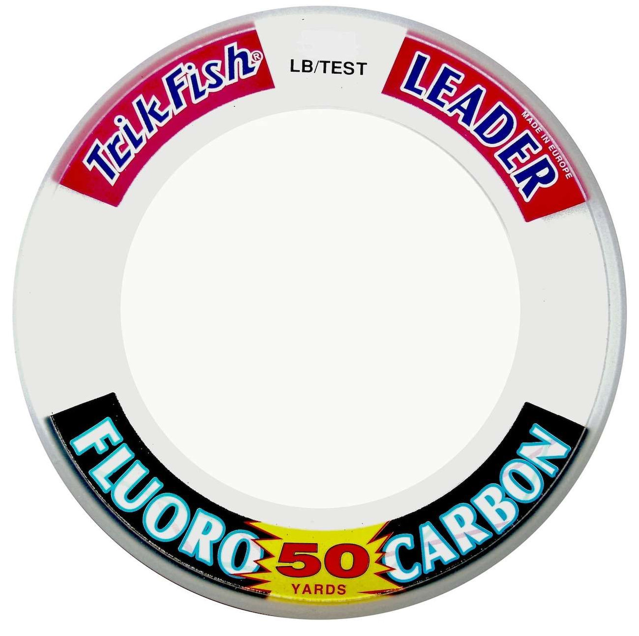 Trik Fish 50yd Fluorocarbon Leader Wrist Spool 15lb TackleDirect