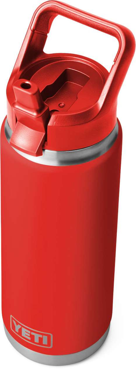 YETI Rambler 26oz Bottle with Straw Cap - Canyon Red - TackleDirect