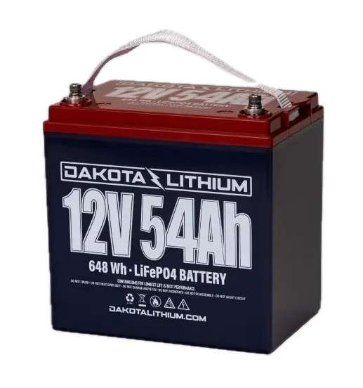 Dakota Lithium 12v 54ah Deep Cycle Lifepo4 Battery