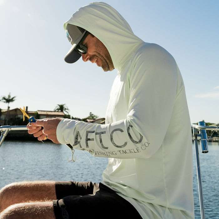 Fishing Shirt With Hood AFTCO Youth Samurai Hoodie UPF 50 Sun