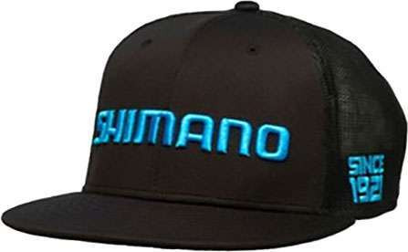 Shimano Flat Bill Hat - Black - TackleDirect