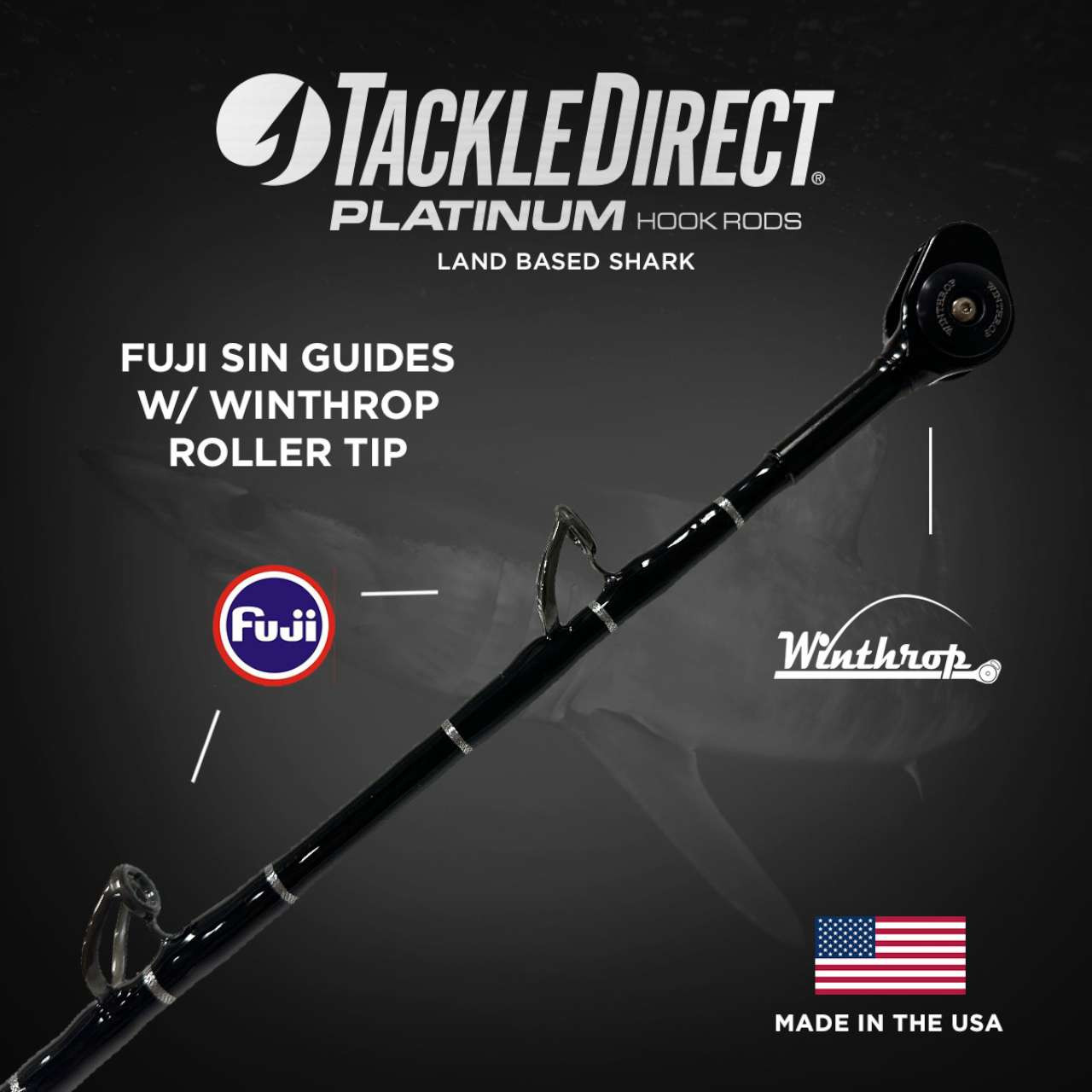 TackleDirect TDPSSHARK Platinum Hook Land Based Shark / Penn