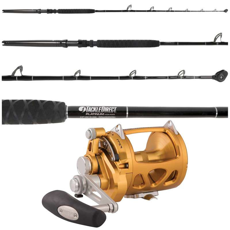 ロッド PENN INTERNATIONAL LD3050 TackleDirect TDPS643050WTSIN Platinum Hook Standup / Penn
