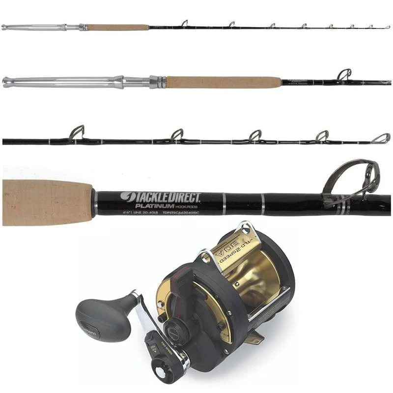 TackleDirect TDPSTSC663050SIC Platinum Hook Billfish / Shimano TLD30IIA Reel  Combo