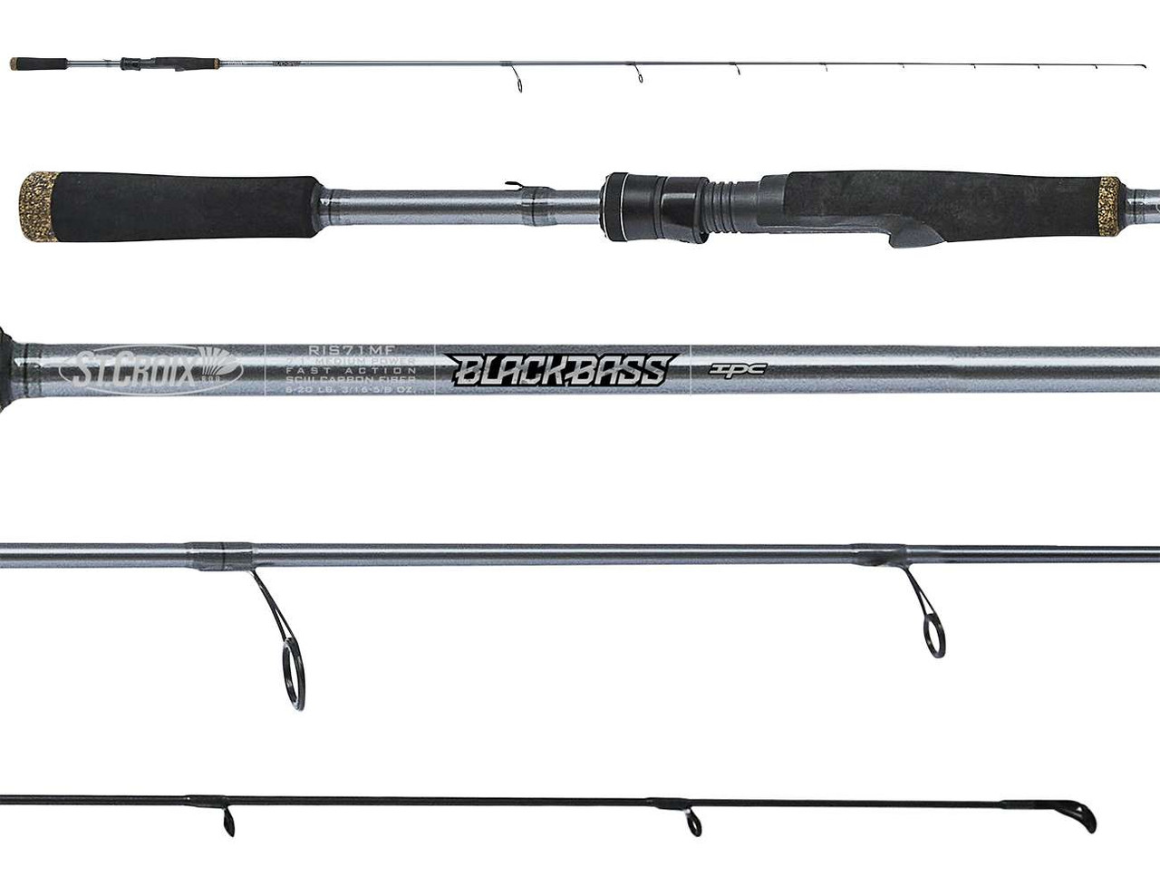 St. Croix RIS610MLXF Black Bass Spinning Rod - TackleDirect