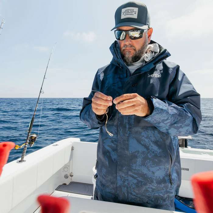 Aftco Barricade Jacket - Naval Storm Camo - Medium - TackleDirect