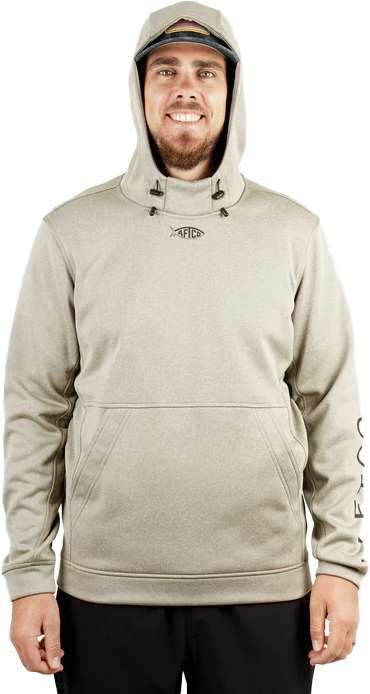 Aftco Shadow Fleece Sweatshirt - Oak Heather - X-Large - TackleDirect