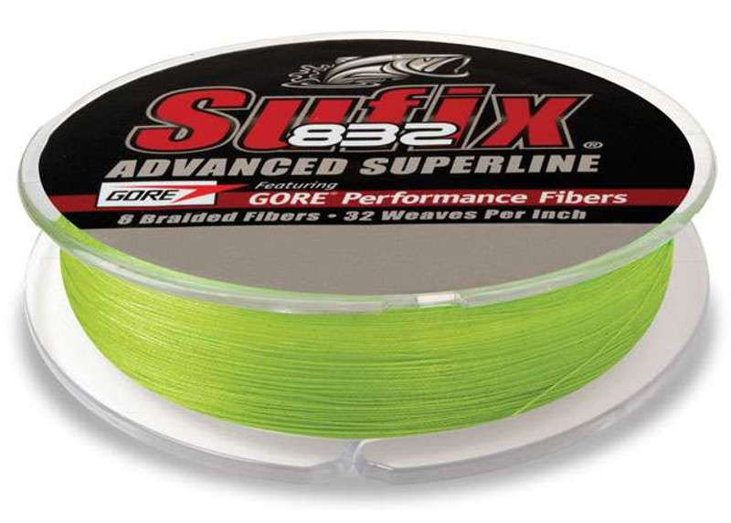 Sufix 832 Advanced Superline Neon Lime - TackleDirect