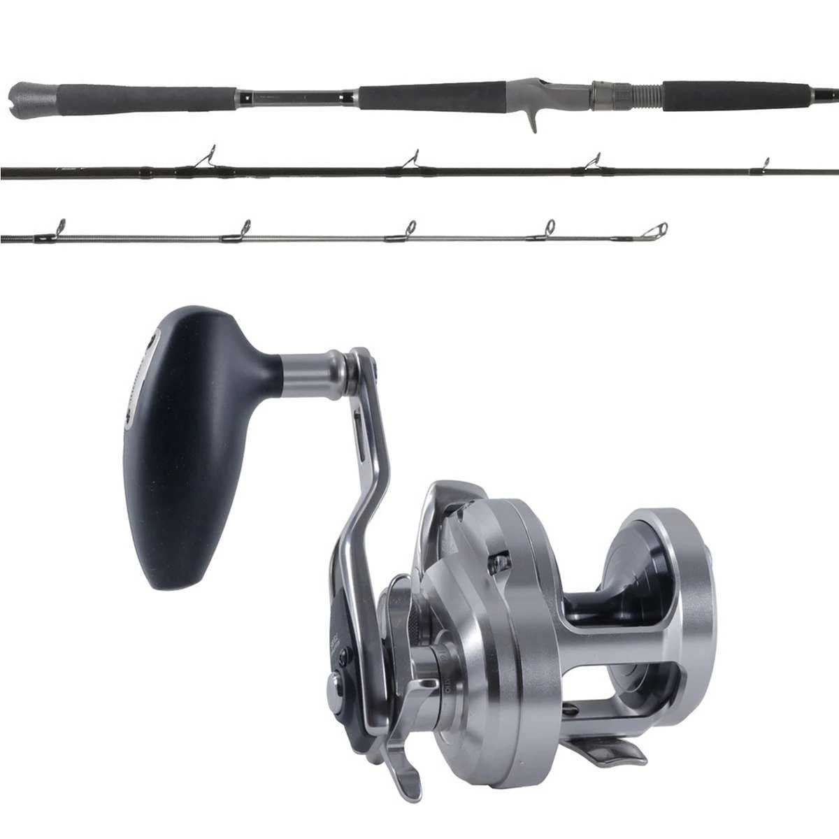 Shimano Ocea Jigger OCEAJG1500PG / OTI-PBI701HFC Pitch Black Combo