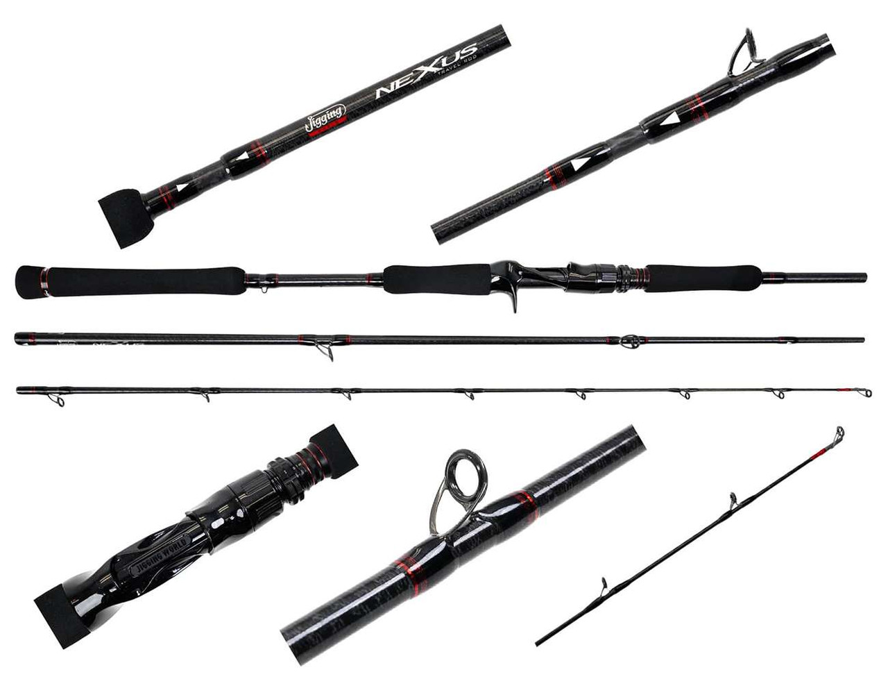 ユウキ13 Jigging World JW-NEX763C-H Nexus 2.0 Travel Casting Rod - TackleDirect