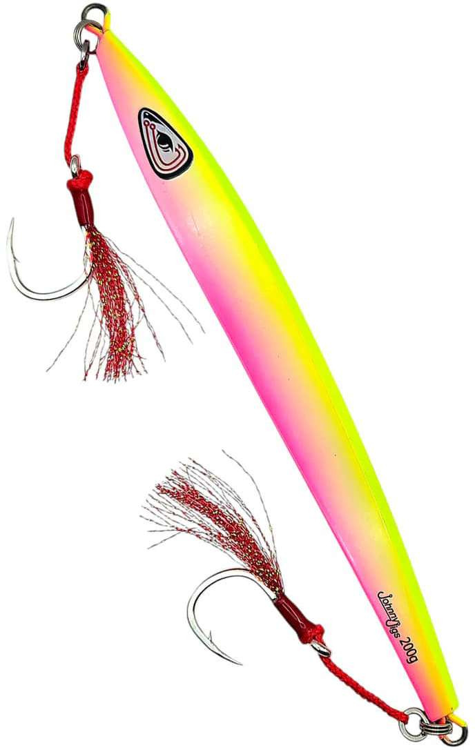 Johnny Jigs Flatty Slow Pitch Jig - 200g - All Glow Johnny Jigs Flatty Slow Pitch Jig - 200g - All Glow