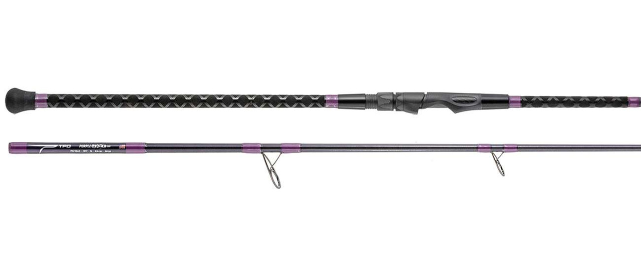purple fishing rods shimano Saragosa 14000 / 7'6" Heavy Dark Matter Tuna Popping Combo enhances sensitivity Purple Fishing Rod And Reel