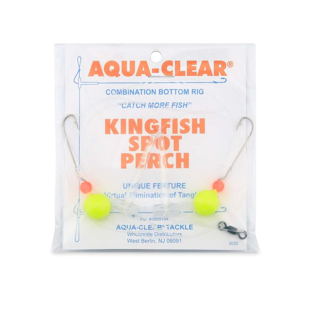 Spot Fish Rigs Aqua-Clear Kingfish Spot Perch Rigs KF-1F Chartreuse