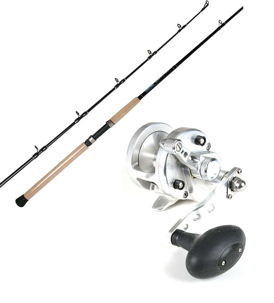 Avet SXJ5.3 Reel / TDSSC701MHT Silver Hook Rod Combo - TackleDirect