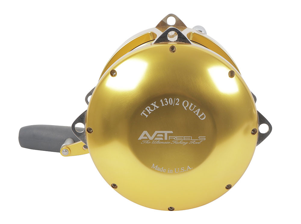 Avet TR-X 130 2-Speed Lever Drag Big Game Reel - Gold - TackleDirect