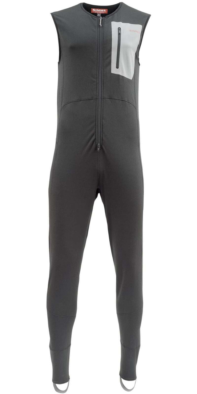 Simms Fleece Midlayer Bib - Raven - 2X-Large - TackleDirect