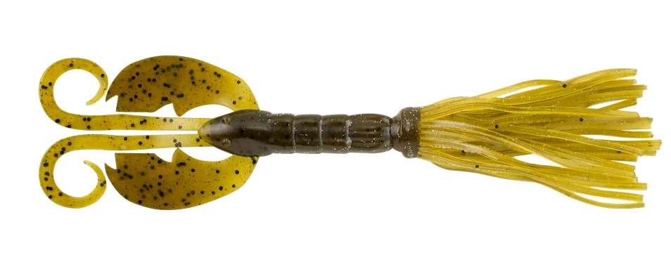 Berkley Powerbait Bearded Crazy Legs Chigger Craw Bait Green