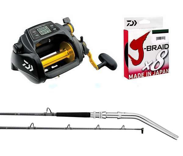 Daiwa Tanacom 1000 Deep Drop Combo w/ 65 lb. J-Braid - TackleDirect