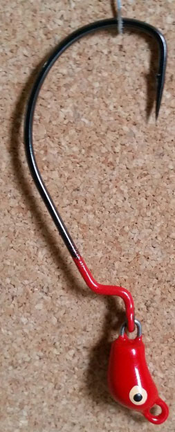 Mission Fishin Swivel Head 1/4oz Red Jig Head TackleDirect