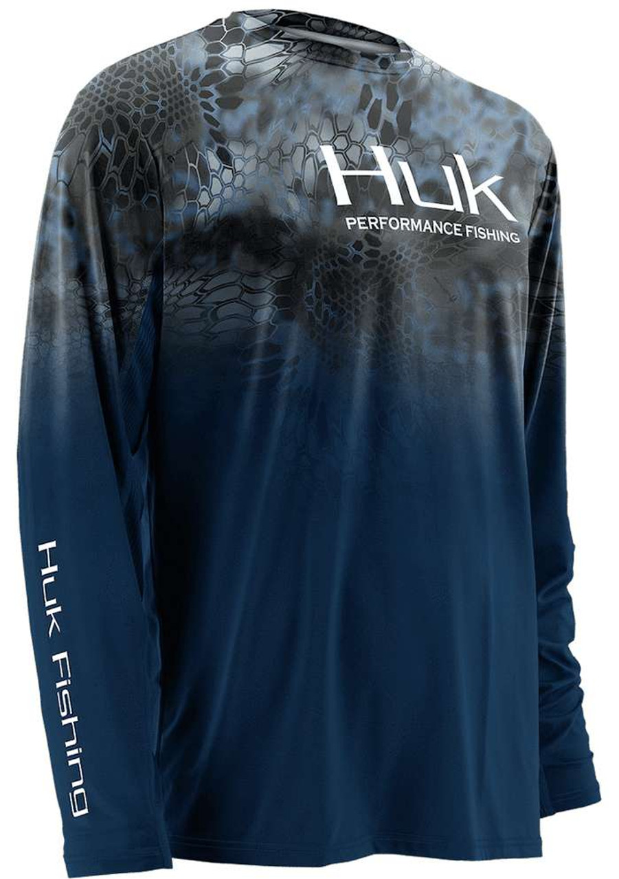 Huk Kryptek Fade Icon L/S Shirt - Kryptek Neptune - TackleDirect
