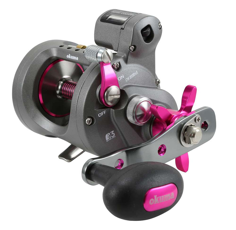 Okuma CW-203DLX-LE Ladies Edition Line Counter Reel - TackleDire