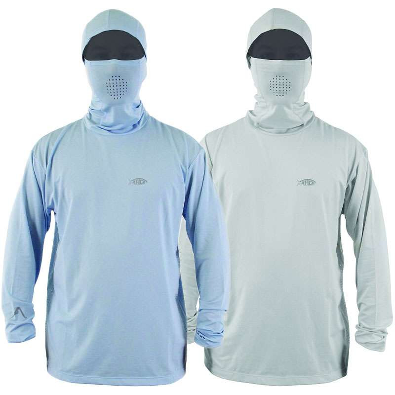 AFTCO M63001 Fish Ninja Performance Fishing Sun Hoodie - TackleDirect