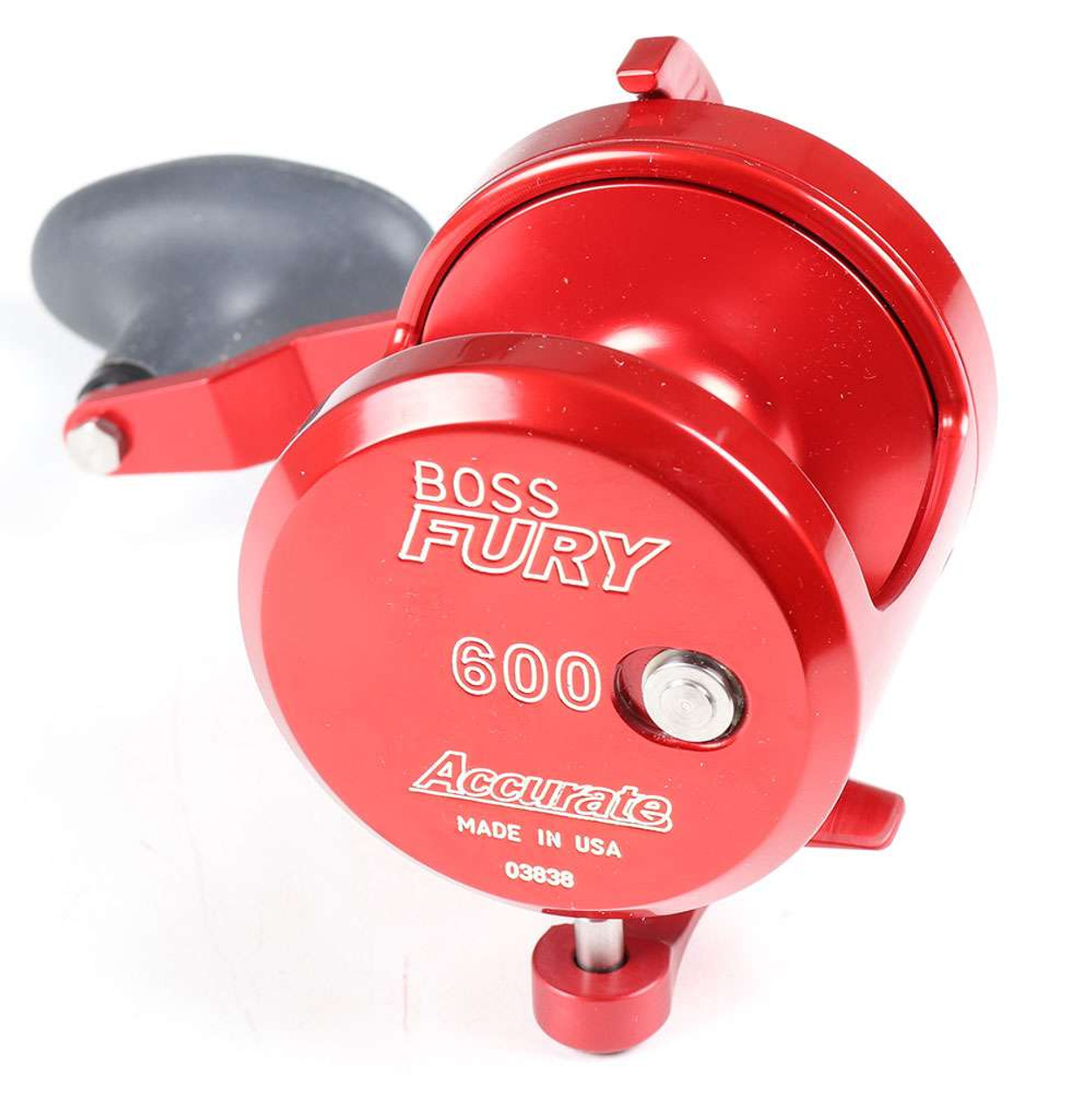 Accurate FX2-600-R Boss Fury 2-Speed Reel - Red - TackleDirect
