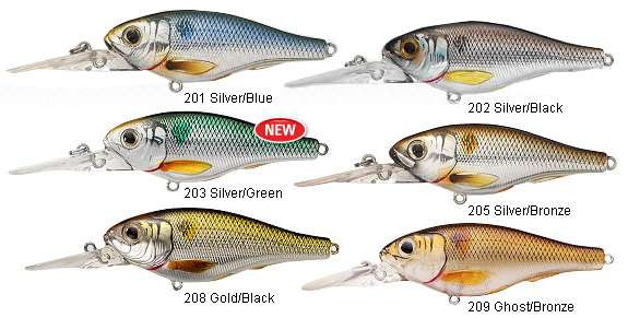 LIVETARGET Lures Threadfin Shad Crankbait S75M Medium Dive 3in