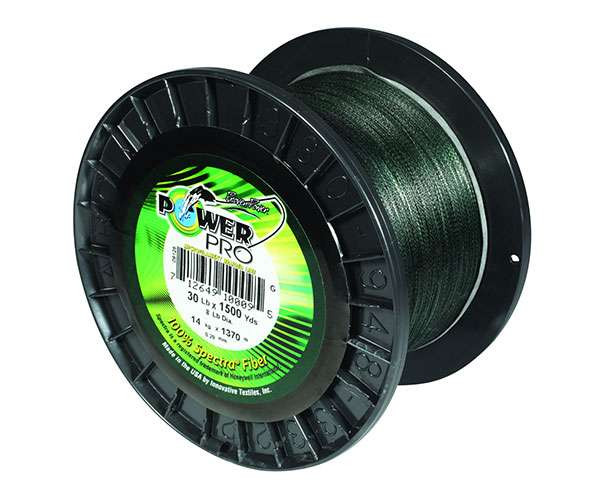 PowerPro Braided Spectra Fiber Fishing Line Moss Green 500 Yds.