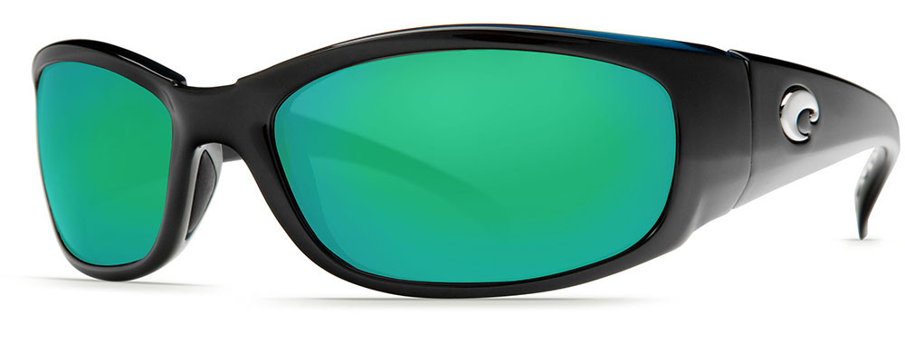 Costa Hammerhead Sunglasses - Shiny Black/Green Mirror 580G