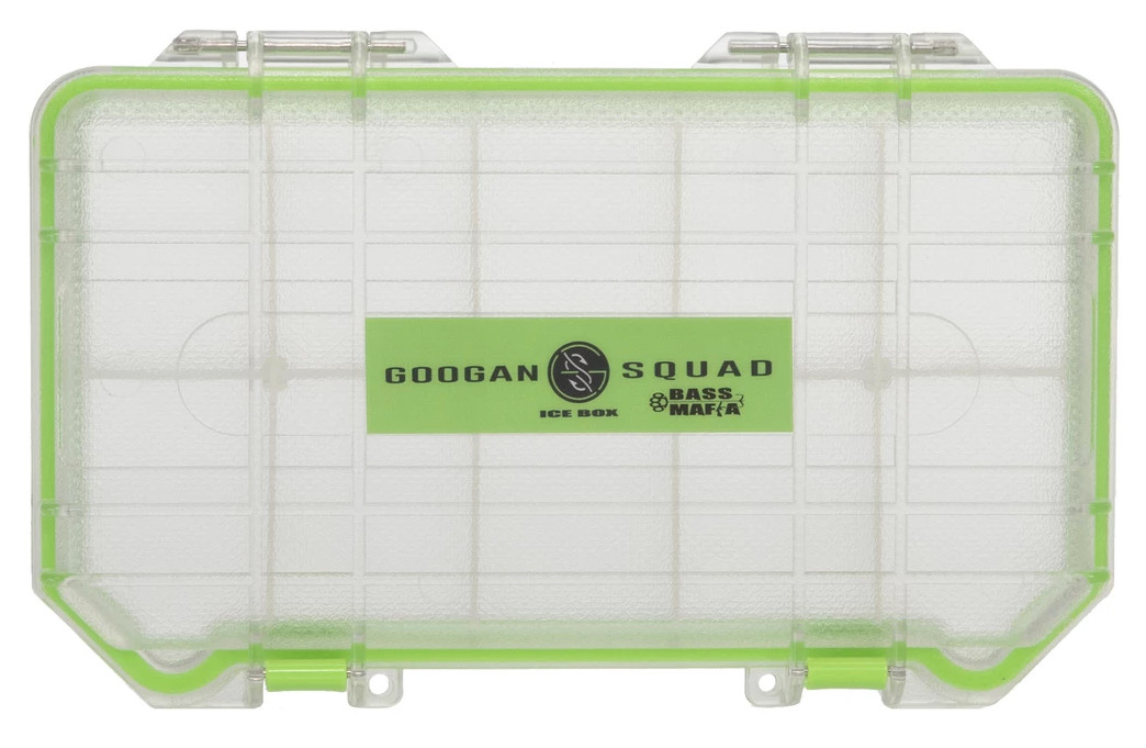 googan squad bass mafia tackle box Bait Coffin 2.0 3700 skid silicone rubber feet that interlock with the new lids allowing boxes to stack perfectly Bass Mafia Googan Squad 3700