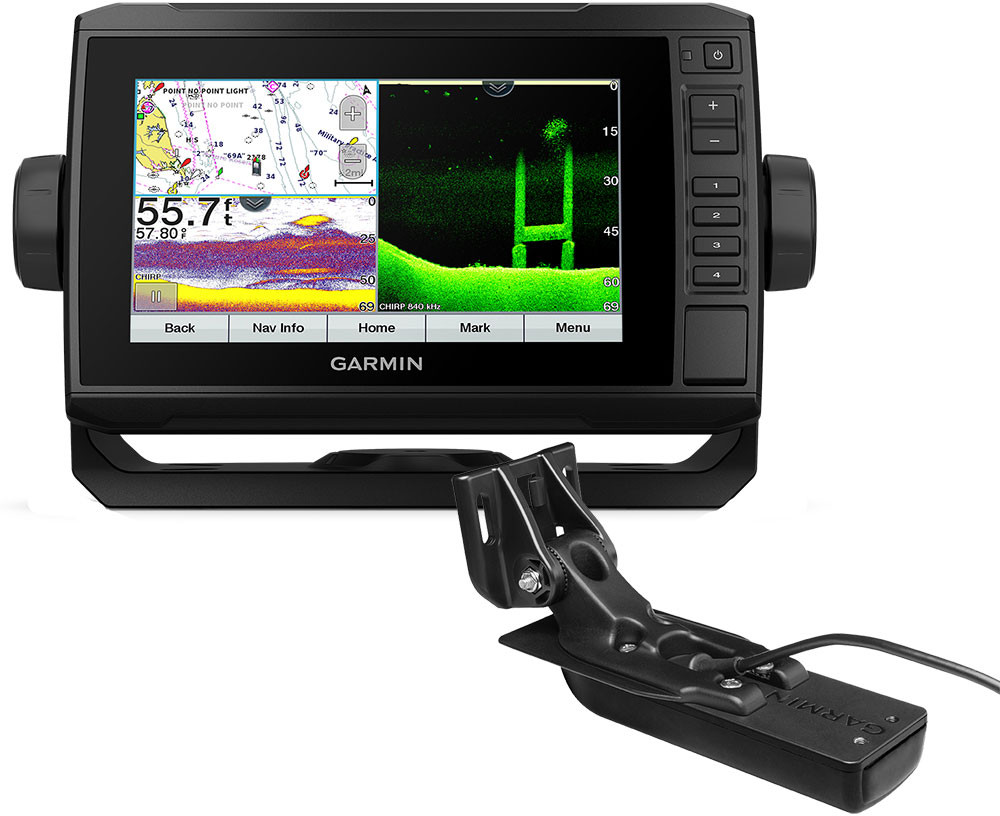 Garmin ECHOMAP UHD 74cv Combo w/Bluechart g3 and GT24UHD-TM Transducer