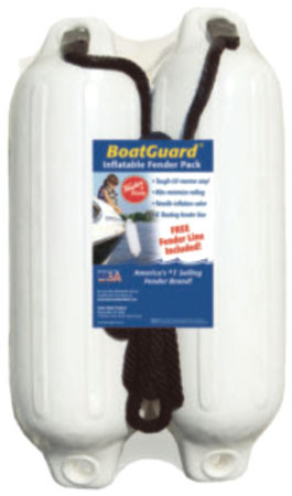 Taylor BoatGuard Fender Kit 22 in. White Pair TackleDirect