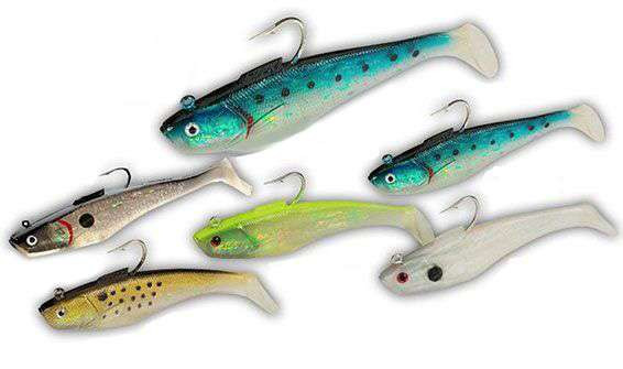 Tsunami Soft Bait Swim Shad HD Hook Lures - TackleDirect