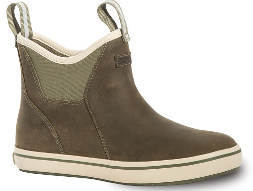 Xtratuf Womens Leather Ankle Deck Boot Green 10