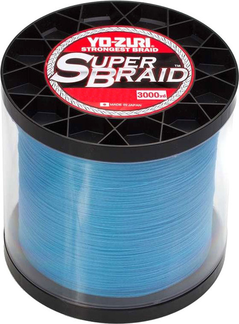Yo-Zuri SuperBraid PE Line - Blue - 40 lb - 3000 yds - TackleDirect