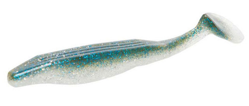 Zoom Swimmin Super Fluke - 5in - Silver Flash - TackleDirect