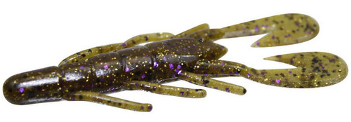 Zoom Ultra Vibe Speed Craw - Green Pumpkin Purple Gold - TackleDirect