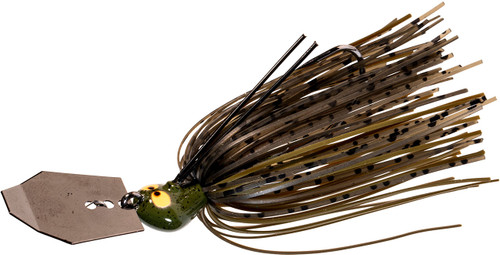 Z-Man CrossEyeZ ChatterBait - 3/4oz - Green pumpkin - TackleDirect