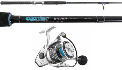 TackleDirect Silver Hook/Penn Battle DX 6000 Spinning Combo