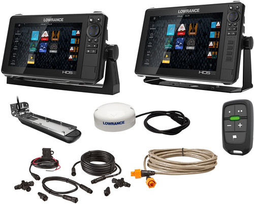 Lowrance HDS-9 LIVE / HDS-12 LIVE Boat in a Box Bundle - TackleDirect