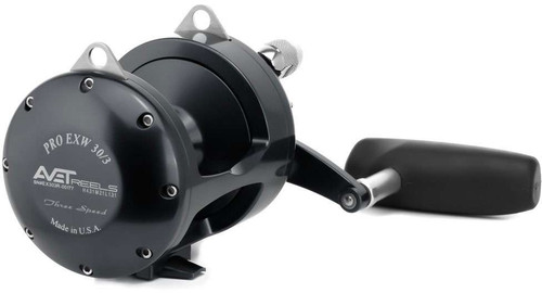 Avet EXW 30/3 RH-BK Three-Speed Reel Black Right-Hand