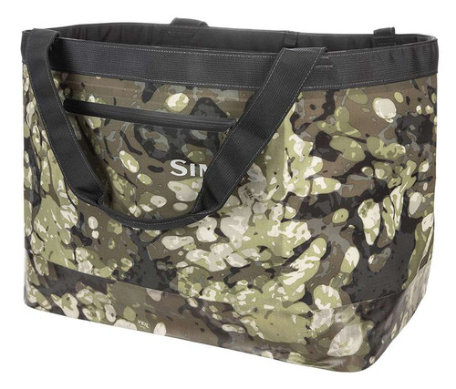 Simms Dry Creek Simple Tote - 50L - Riparian Camo - TackleDirect Simms Dry Creek Simple Tote - 50L - Riparian Camo - TackleDirect