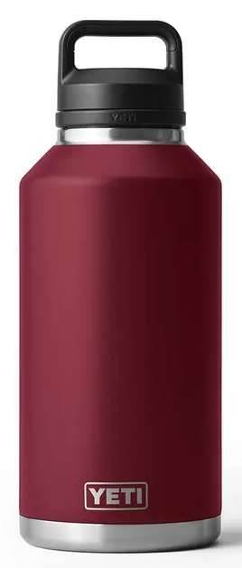 YETI Rambler Bottle - 64 oz. - Chug Cap - Harvest Red - TackleDirect